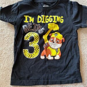 Nickelodeon Black and Yellow Paw Patrol T-Shirt